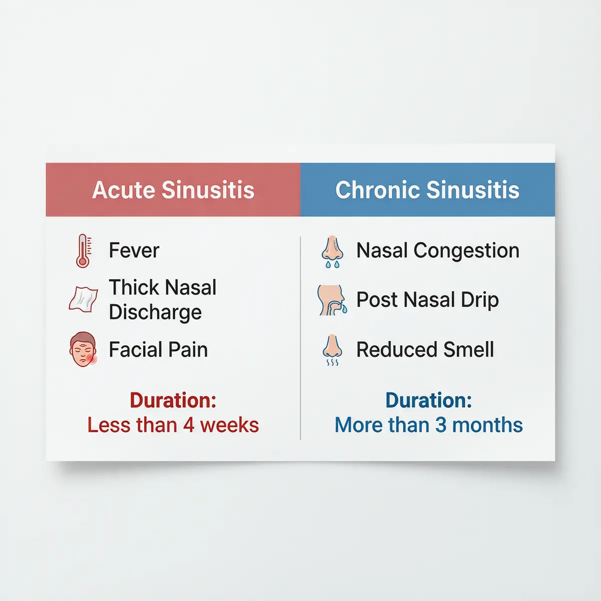 Tabel Klasifikasi Sinusitis